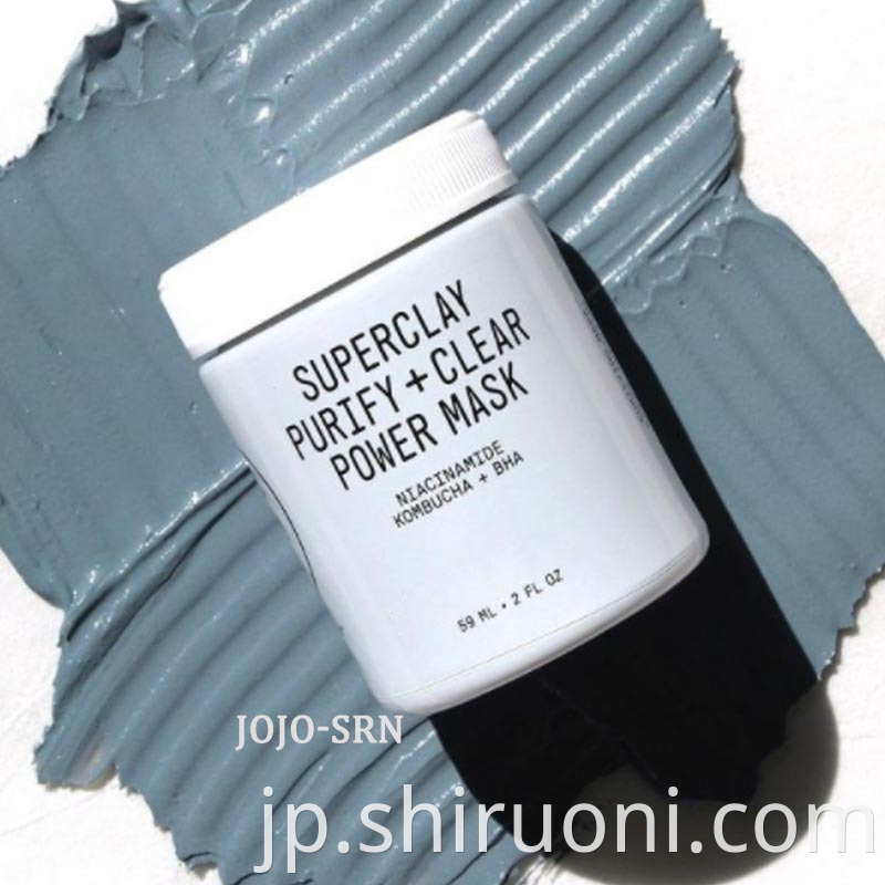 white clay mask 